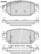 Колодки тормозные дисковые Double force DFP2009 Тбилиси - изображение 1