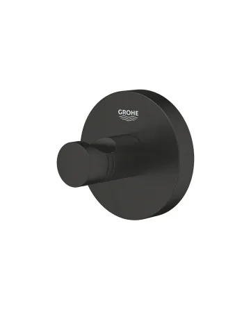 Вешалка для полотенец, одинарная, матово-черная. Тбилиси