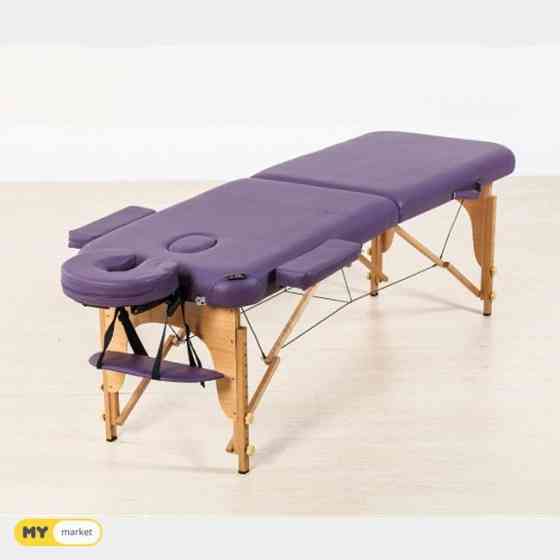 Massage table (folding) on a wooden leg. Tafchan. Tbilisi