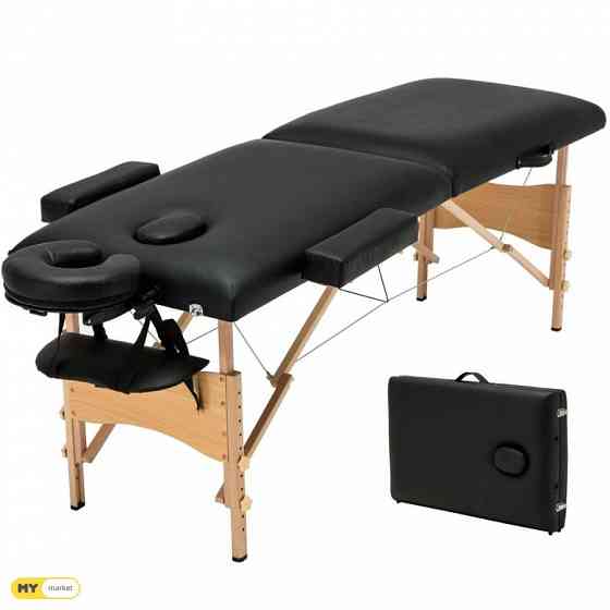 Massage table (folding) on a wooden leg. Tafchan. Tbilisi