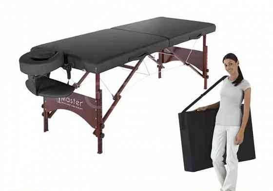 Massage table with professional (folding) wooden legs. Tbilisi