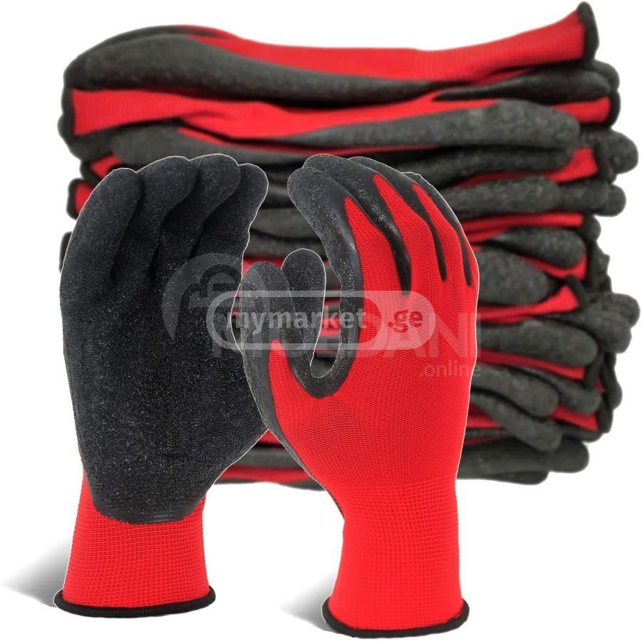 სამუშაო ხელთათმანი ლატექსი თბილისი - photo 1