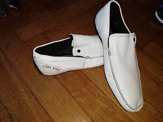 Bjorn Borg Brand New White Leather Moccasins, Imported from Sweden Tbilisi