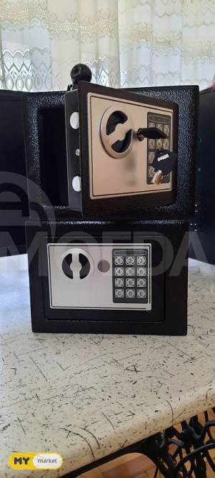 სეიფი ელექტრონული,ციფრული. ზომა 17/17/23სმ. 2 გასაღებით. თბილისი - photo 1
