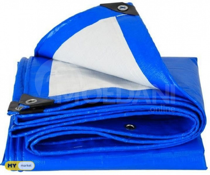 Tents waterproof different sizes (tarpaulin) blue tent Tbilisi - photo 1