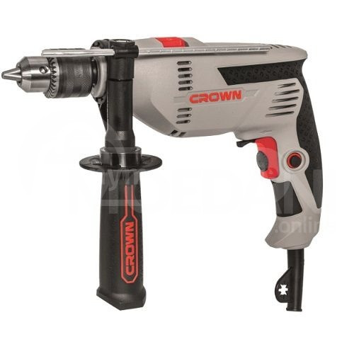 ელექტრო ბურღი (დრელი) ჩაქუჩით CROWN CT10128 600w თბილისი - photo 1