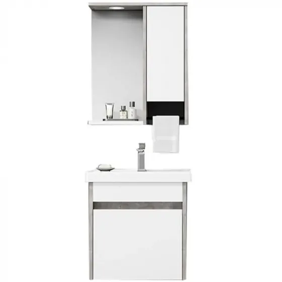 Აბაზანის ნაკრები ხელსაბანით Orka Aydos Retro Silver თბილისი