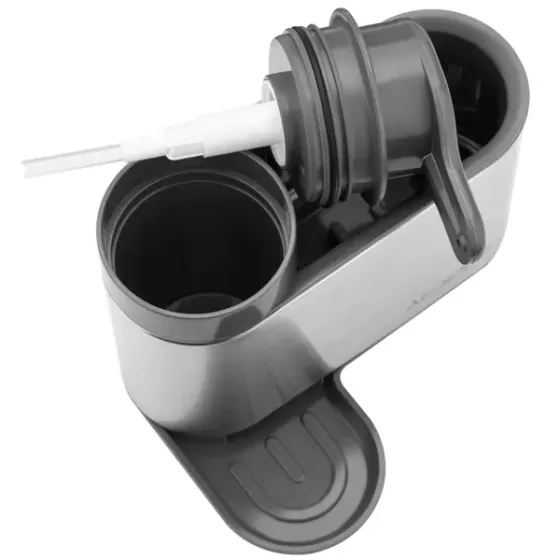 Дозатор для мыла Ardesto Arhb3102Gs, минималистичный дизайн, органайзер для моющих средств, серый. Тбилиси