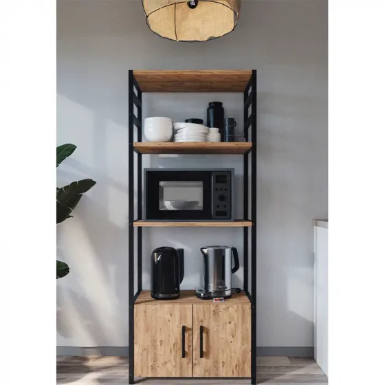 Кухонный шкаф с текстурой сосны BF-668 (138,3*56,1*30 см) Тбилиси