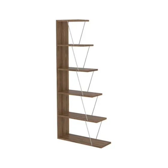 Книжный шкаф Comfort Room Tars Bookcase Mini (Walnut-Chromium) Rf160402 (65*146*22 см) Тбилиси