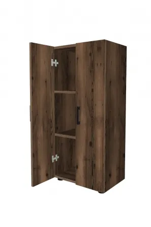 Трехъярусный многофункциональный шкаф с отделкой под дерево BF-770 (108,3 см x 49 см x 32 см) Тбилиси