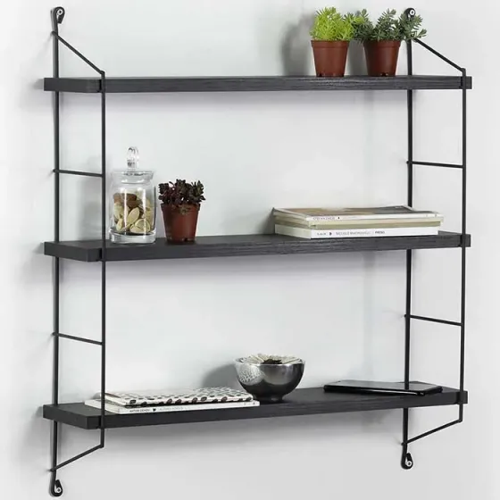 Прямоугольная полка Comfort Room Neelix Triple Shelf (черная) Mt191105 (67*56*15 см) Тбилиси
