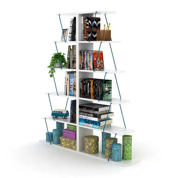 Книжный шкаф Comfort Room Tars Bookcase Mini (бело-синий) Rf160405 (65*146*22 см) Тбилиси - изображение 1