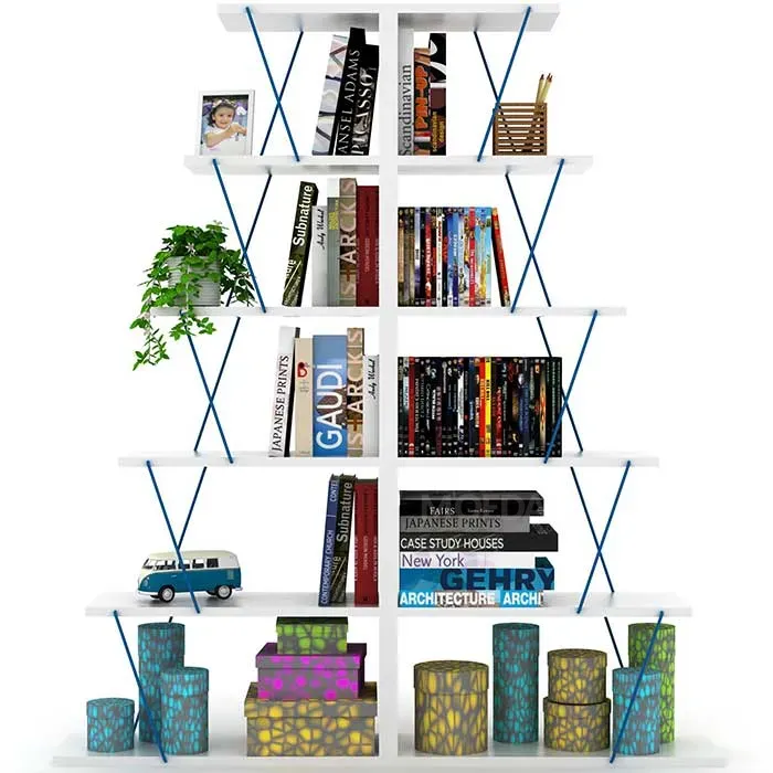 Книжный шкаф Comfort Room Tars Bookcase Mini (бело-синий) Rf160405 (65*146*22 см) Тбилиси - изображение 3