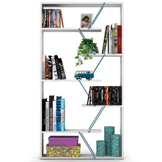 Книжный шкаф Comfort Room Tars (бело-синий) Rf160305 (84*15*24 см) Тбилиси