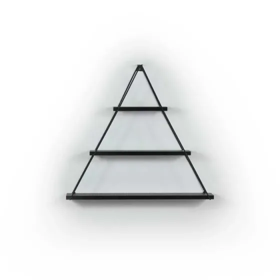 Треугольная полка для гостиной Comfort Room Moset (черная) Mt191005 (74*61*13 см) Тбилиси