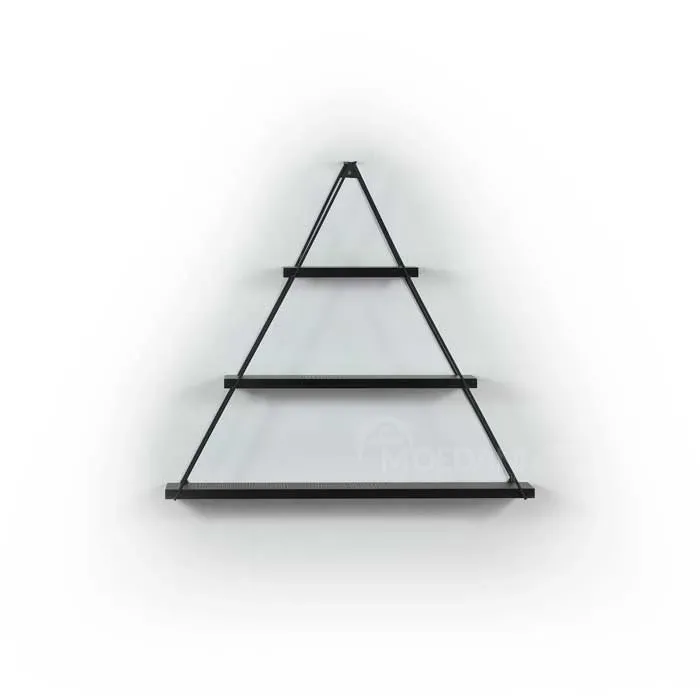 Треугольная полка для гостиной Comfort Room Moset (черная) Mt191005 (74*61*13 см) Тбилиси - изображение 3
