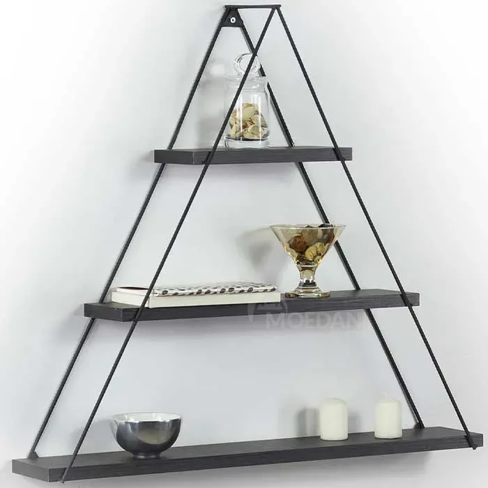 Треугольная полка для гостиной Comfort Room Moset (черная) Mt191005 (74*61*13 см) Тбилиси - изображение 1