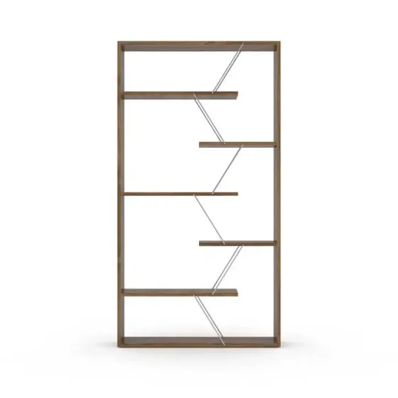 Книжный шкаф Comfort Room Tars (орех-хром) Rf160302 (84*15*24 см) Тбилиси