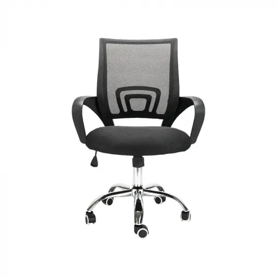 Საოფისე სკამი ბადისებრი საზურგით გორგოლაჭებზე AJ-Oc01 (Black) (2X) თბილისი