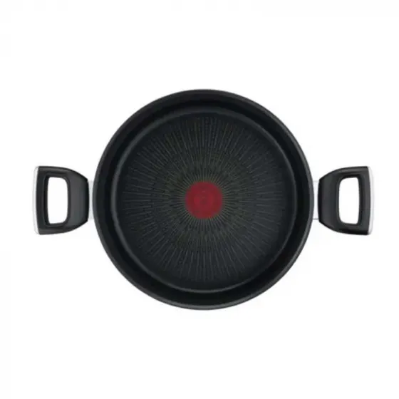 Ალუმინის ქვაბი თავსახურით Tefal G2554672 (24 სმ, 5.3 ლ) შავი თბილისი