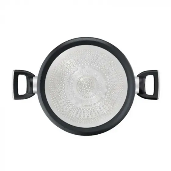 Ალუმინის ქვაბი თავსახურით Tefal G2554672 (24 სმ, 5.3 ლ) შავი თბილისი