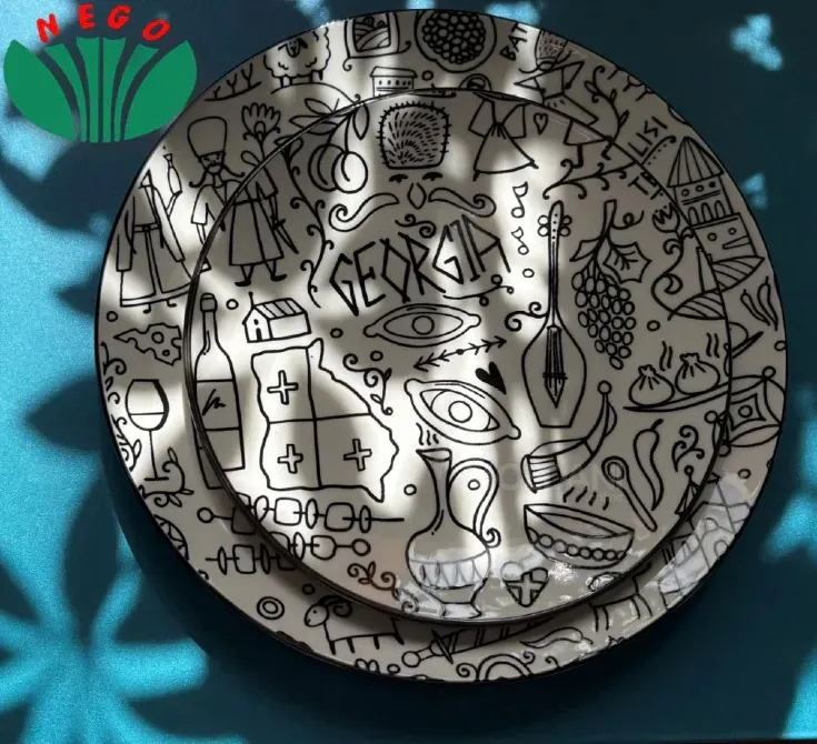 Კერამიკის სადილის თეფში Nego-10 (9") თბილისი - photo 2