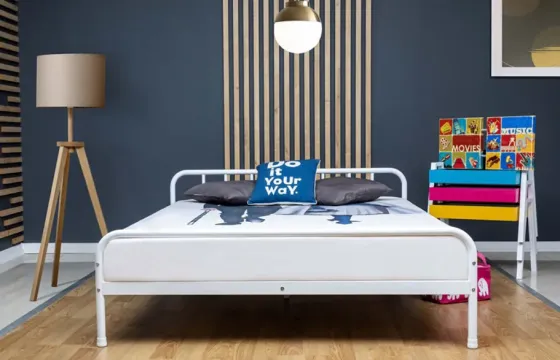 Ორადგილიანი საწოლი Mm934 (160*200, თეთრი) თბილისი