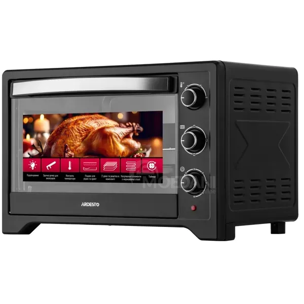 Ელექტრო ღუმელი Ardesto MO-T45B, 2015W, 45L, Electric Oven, Black თბილისი - photo 2