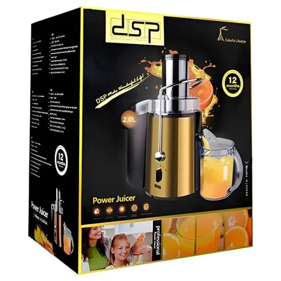 Წვენსაწური DSP Kj3003 (850 W, 2 L) Gold თბილისი