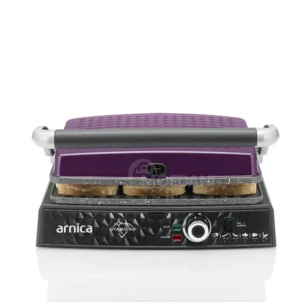 Სენდვიჩის აპარატი Arnica Gh26253, 2000W, Sandwich Maker, Purple თბილისი - photo 2