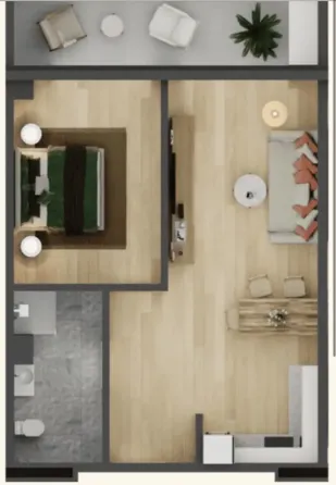 იყიდება 2 ოთახიანი ბინას 58მ² 8/10 სართ თბილისი