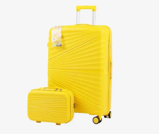 Ჩემოდნების კომპლექტი ყვითელი 75x45x30 სმ, 30კგ 24x30x15 სმ, 4 კგ თბილისი