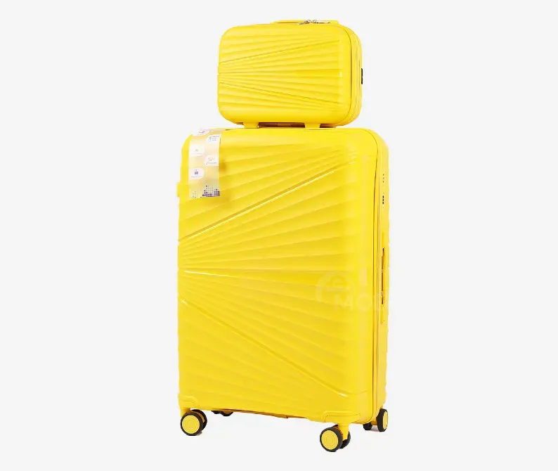 Ჩემოდნების კომპლექტი ყვითელი 75x45x30 სმ, 30კგ 24x30x15 სმ, 4 კგ თბილისი - photo 2