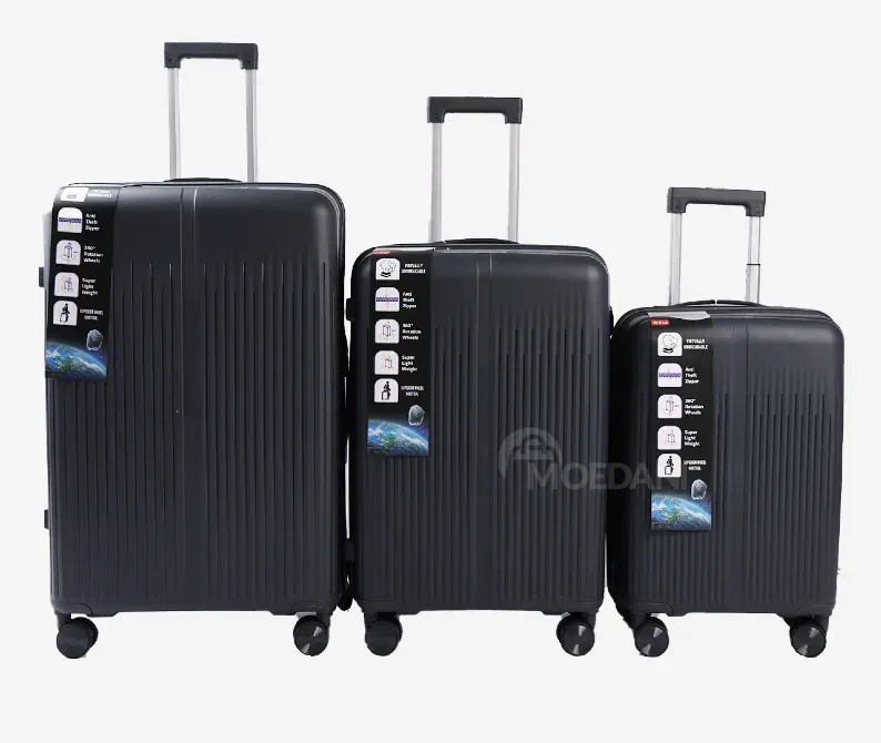 Ჩემოდნების კომპლექტი სამეული D.grey 30 / 20 / 10 კგ. 10889A-1 თბილისი - photo 1