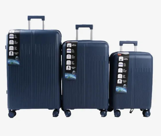 Ჩემოდნების კომპლექტი სამეული navy blue 30 / 20 / 10 კგ. 10889A-1 თბილისი