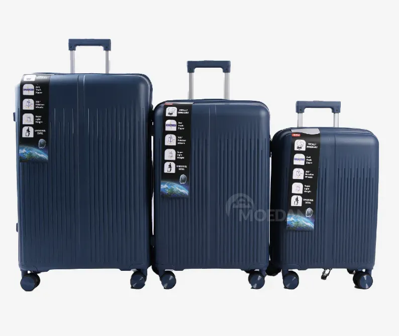 Ჩემოდნების კომპლექტი სამეული navy blue 30 / 20 / 10 კგ. 10889A-1 თბილისი - photo 1