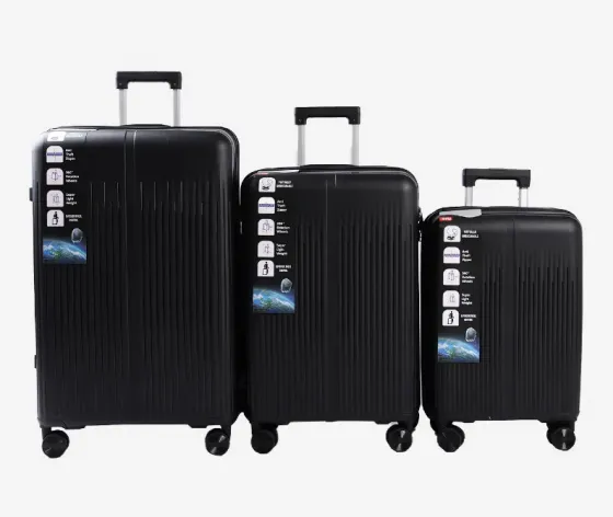 Ჩემოდნების კომპლექტი სამეული black 30 / 20 / 10 კგ. 10889A-1 თბილისი