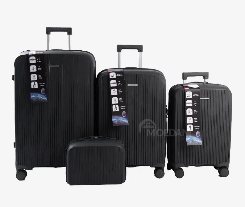 Ჩემოდნების კომპლექტი ოთხეული black 30 / 20 / 10 / 4 კგ. 10889A-3 თბილისი - photo 1