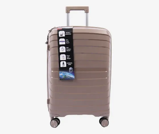 Ჩემოდანი სილიკონის khaki 55x34x22 სმ 10 კგ 10889A-2 თბილისი