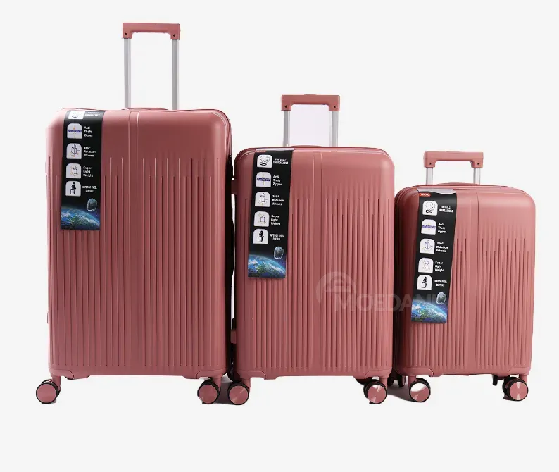 Ჩემოდნების კომპლექტი სამეული Rose Gold 30 / 20 / 10 კგ. 10889A-1 თბილისი - photo 1