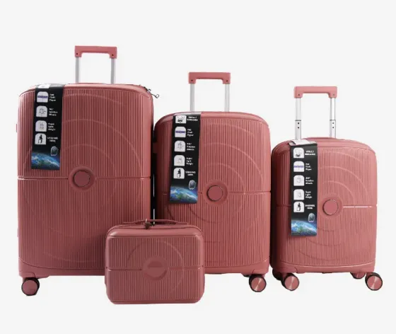 Ჩემოდნების კომპლექტი ოთხეული pink 30 / 20 / 10 / 4 კგ. 10889A-4 თბილისი