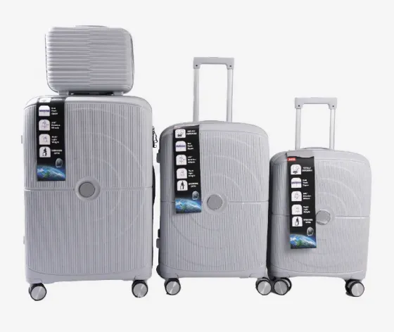 Ჩემოდნების კომპლექტი ოთხეული silver 30 / 20 / 10 / 4 კგ. 10889A-4 თბილისი