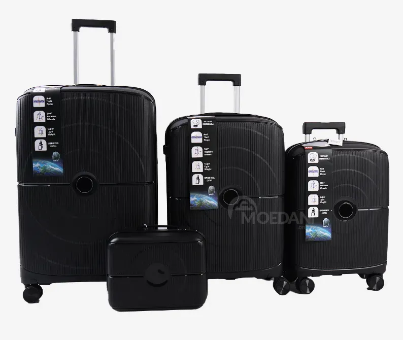 Ჩემოდნების კომპლექტი ოთხეული black 30 / 20 / 10 / 4 კგ. 10889A-4 თბილისი - photo 1