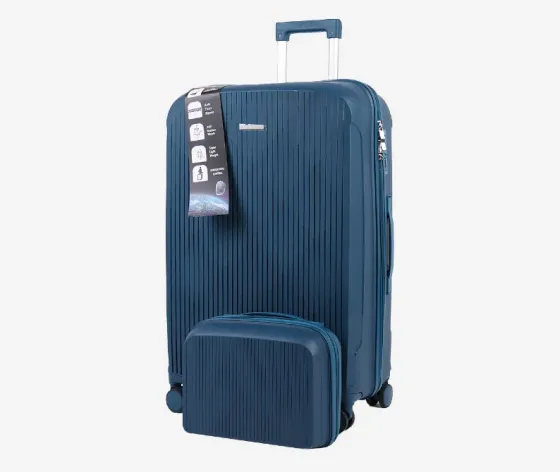 Ჩემოდნების კომპლექტი სილიკონის dark blue 75x45x30 სმ, 30კგ 24x30x15 სმ, 4 კგ. 10889A-3 თბილისი