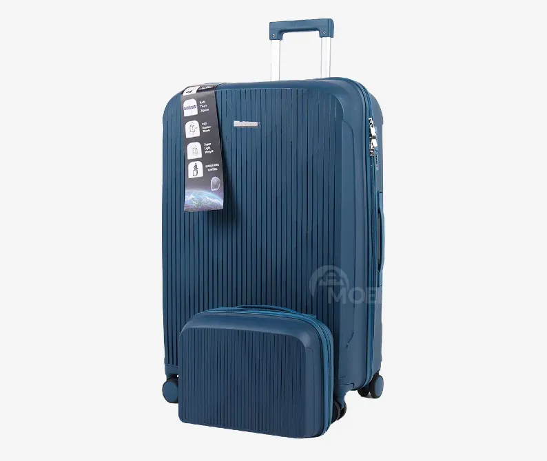 Ჩემოდნების კომპლექტი სილიკონის dark blue 75x45x30 სმ, 30კგ 24x30x15 სმ, 4 კგ. 10889A-3 თბილისი - photo 2