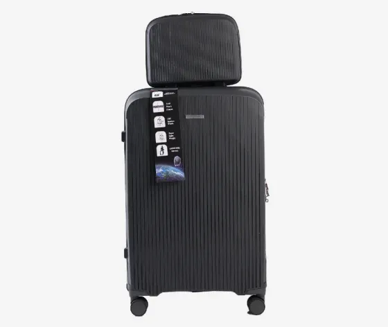 Ჩემოდნების კომპლექტი სილიკონის black 75x45x30 სმ, 30კგ 24x30x15 სმ, 4 კგ. 10889A-3 თბილისი