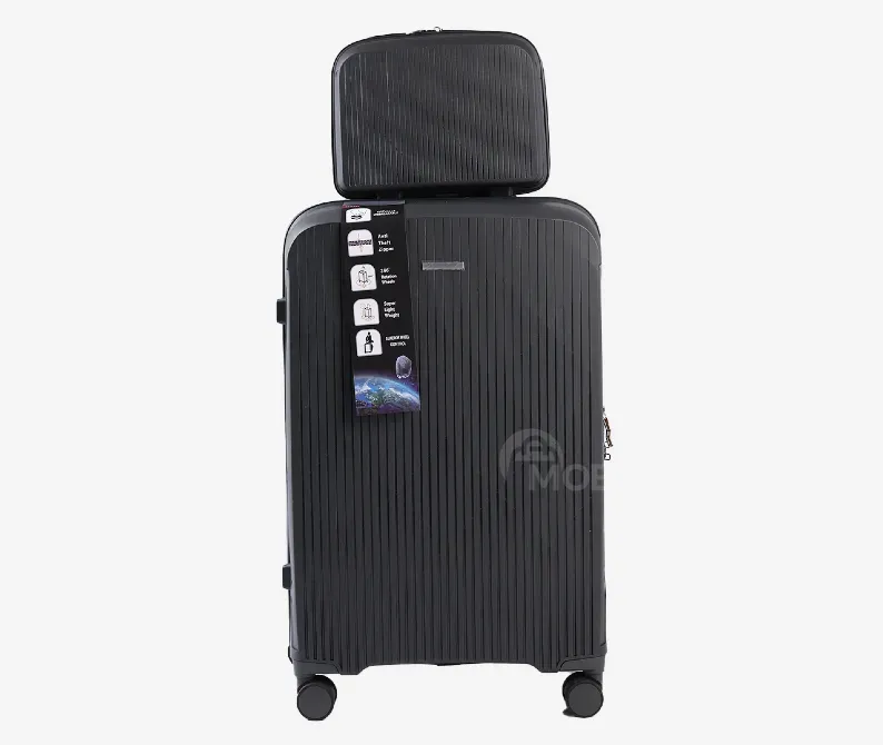 Ჩემოდნების კომპლექტი სილიკონის black 75x45x30 სმ, 30კგ 24x30x15 სმ, 4 კგ. 10889A-3 თბილისი - photo 1