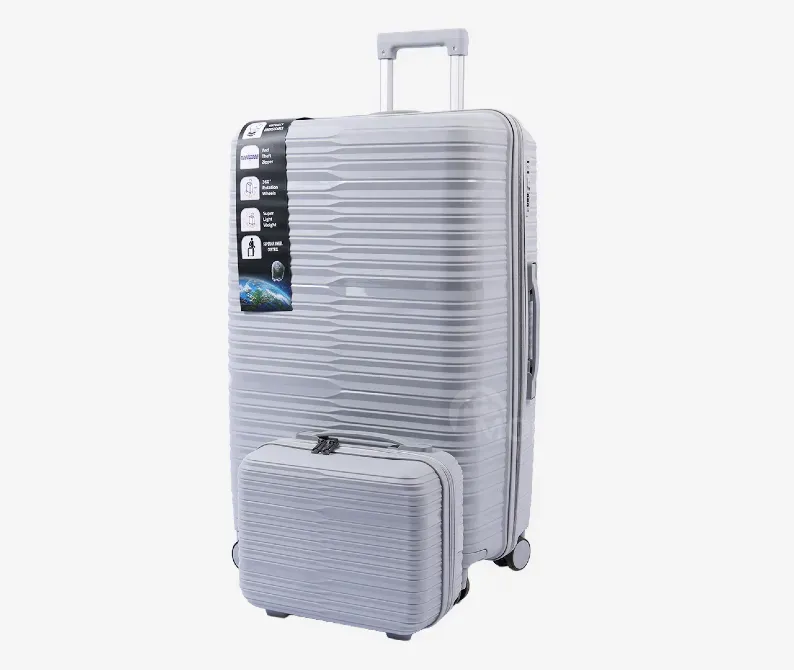 Ჩემოდნების კომპლექტი სილიკონის Silver 75x45x30 სმ, 30კგ 24x30x15 სმ, 4 კგ 10889A-5 თბილისი - photo 3