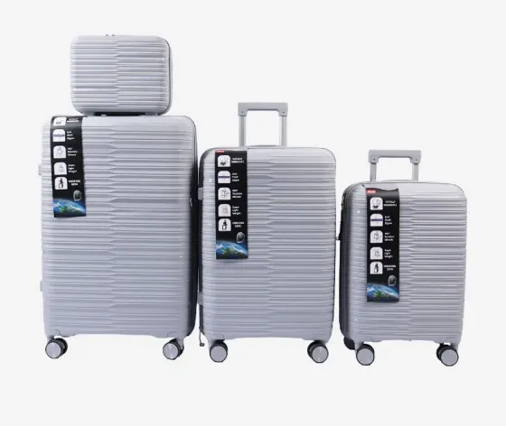 Ჩემოდნების კომპლექტი ოთხეული silver 30 / 20 / 10 / 4 კგ 10889A-5 თბილისი